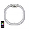 COPPIA ANELLI ANGEL EYES SQUARE LED CRYSTAL RGB