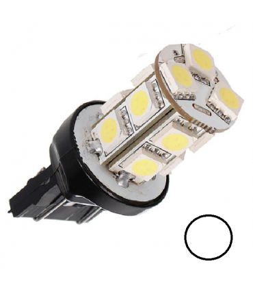 SINGOLA LAMPADA  POSIZIONE DIURNE W21/5W T20 13 LED 5050 BIANCO