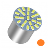 SINGOLA LAMPADA  FRECCIA PY21W BAU15S 22 LED SMD ARANCIONE