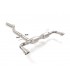 50.0938.60 Posteriore inox sdoppiato con terminali rotondi 2 / 90 mm Sport Line Alfa romeo Giulia 2.2TD 118kw