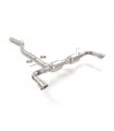 50.0938.60 Posteriore inox sdoppiato con terminali rotondi 2 / 90 mm Sport Line Alfa romeo Giulia 2.2TD 118kw