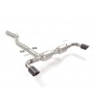 50.0938.73 Posteriore inox sdoppiato con terminali rotondi 2 / 90 mm Carbon Shot Alfa Romeo Giulia 2.2TD 118kw
