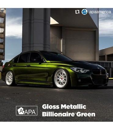 PELLICOLA WRAPPING APA LUCIDO JW/999.43 ULTRA METALLIC BILLIONAIRE GREEN GLOSS X METRO LINEARE