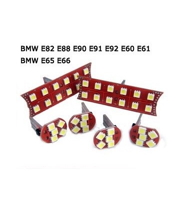 KIT LED INTERNO PLAFONIERA BMW E82 E88 E90 E91 E92 E60 E61 E65 E