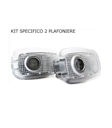COPPIA PLAFONIERA PORTIERA PROIETTORE LOGO LED MERCEDES W221 W216