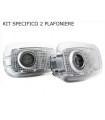 COPPIA PLAFONIERA PORTIERA PROIETTORE LOGO LED MERCEDES W221 W216