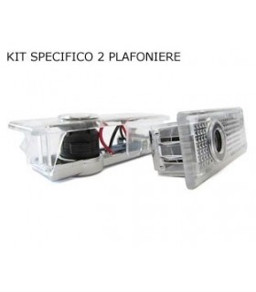 COPPIA PLAFONIERA PORTIERA PROIETTORE LOGO LED MINI R50 R52 R53 R5