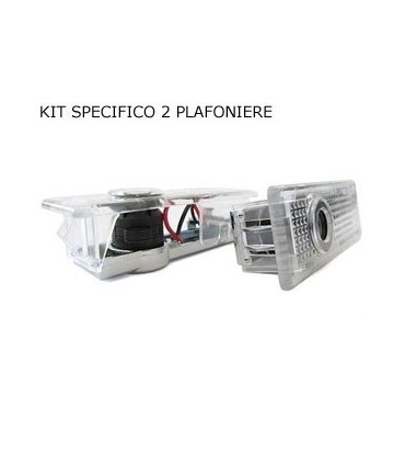 COPPIA PLAFONIERA PORTIERA PROIETTORE LOGO LED MINI R50 R52 R53 R5