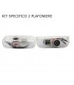 COPPIA PLAFONIERA PORTIERA PROIETTORE LOGO LED VW GOLF POLO PASSAT