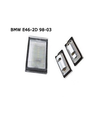 COPPIA PLAFONIERA TARGA LED NO ERRORE BMW E46 4D E46 5D