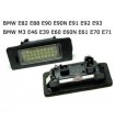 COPPIA PLAFONIERA TARGA LED NO ERRORE BMW E70 E71 E39 E60 E61 E82 E88