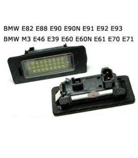 COPPIA PLAFONIERA TARGA LED NO ERRORE BMW M3 E39 E46 E60 E60N E61N