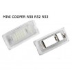 COPPIA PLAFONIERA TARGA LED NO ERRORE MINI COOPER R50 R52 R53