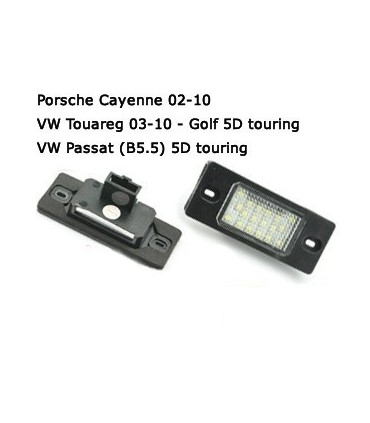 COPPIA PLAFONIERA TARGA LED NO ERRORE TOUAREG CAYENNE PASSAT