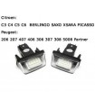 COPPIA PLAFONIERA TARGA LED PEUGEOT 206 207 407 406 306 307 308 5008 Pa