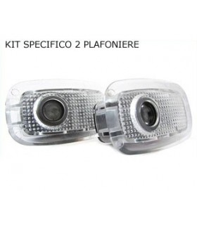 COPPIA PLAFONIERA PORTIERA PROIETTORE LOGO LED MERCEDES CLASSE M ML A C GLK E CLSL