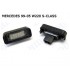 COPPIA PLAFONIERA TARGA LED NO ERRORE MERCEDES MERCEDES MERCEDES 99-05 W220