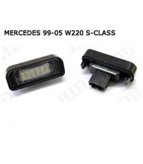 COPPIA PLAFONIERA TARGA LED NO ERRORE MERCEDES MERCEDES MERCEDES 99-05 W220
