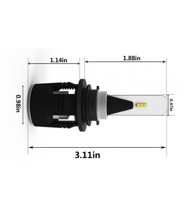 B-SIX PRO KIT LED CSP Y11 12-24V 7200 LUMEN 48W