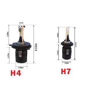 B-SIX PRO KIT LED CSP Y11 12-24V 7200 LUMEN 48W