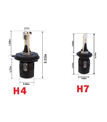 B-SIX PRO KIT LED CSP Y11 12-24V 7200 LUMEN 48W