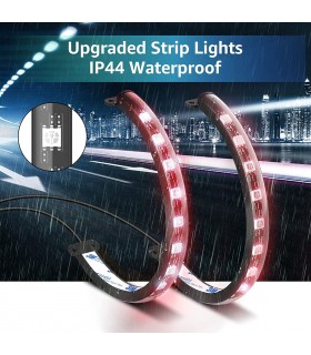 STRISCIA LED RGB INTERNI AUTO 4 IN 1 CONTROLLO APP