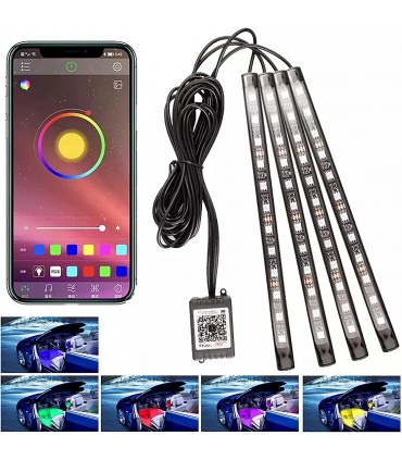 STRISCIA LED RGB INTERNI AUTO 4 IN 1 CONTROLLO APP