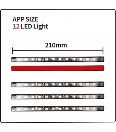 STRISCIA LED RGB INTERNI AUTO 4 IN 1 CONTROLLO APP