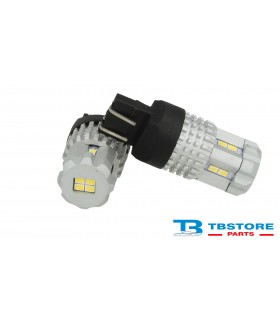 Lampada Led T20 7443 W21/5W 12 Smd 3020 Bianco Super Luminoso Luci Diurne