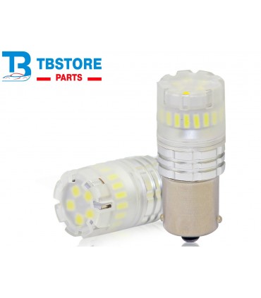 Lampada Led 1156 BA15S P21W Canbus Bianco 12V No Polarita IP67 Illuminazione 360 Gradi