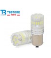 Lampada Led 1156 BA15S P21W Canbus Bianco 12V No Polarità IP67 Illuminazione 360 Gradi