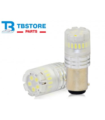 copy of Lampada Led 1156 BA15S P21W Canbus Bianco 12V No Polarita IP67 Illuminazione 360 Gradi