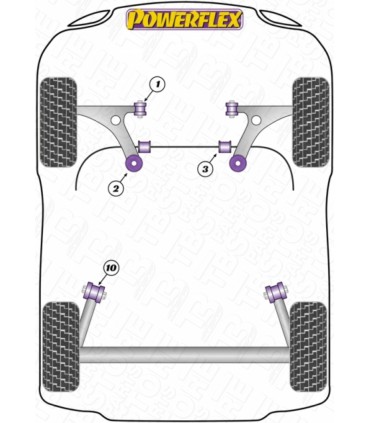 KIT POWERFLEX COMPLETO PER LANCIA DELTA / FIAT BRAVO 198