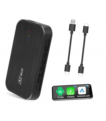 Android Auto Apple Carplay Ai Box 2+32G Wireless Senza Fili