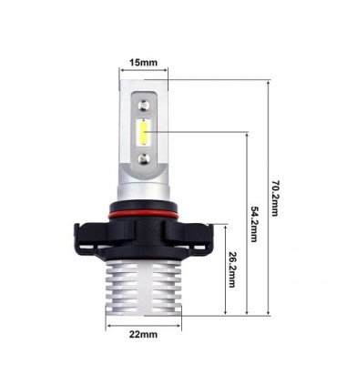 KIT LED DIURNE JEEP COMPASS - NO ERROR - SUPER CAMBUS - PSX24W