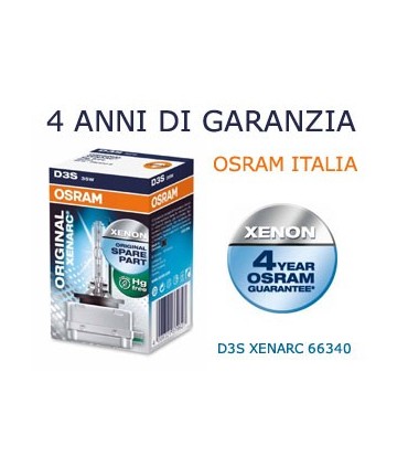 LAMPADA SINGOLA D3S OSRAM XENARC ORIGINAL 66340