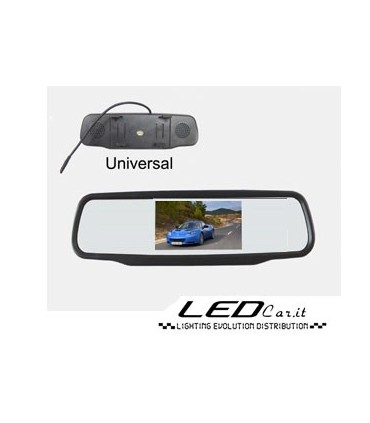 MONITOR UNIVERSALE x TELECAMERA SENSORE PARCHEGGIO