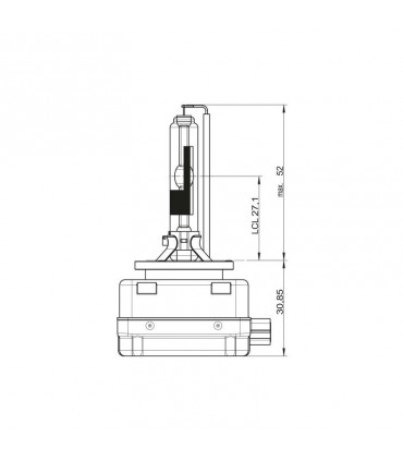LAMPADA SINGOLA D1S OSRAM XENARC ORIGINAL 66140