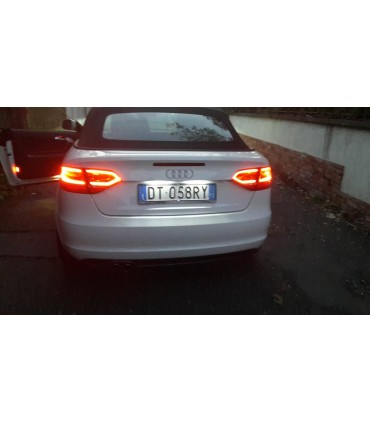 PLAFONIERA TARGA LED NO ERRORE AUDI A3 S3 A4 S4 A6 S6 C6 A8 Q7