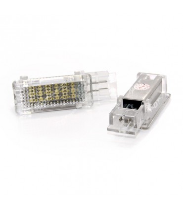 COPPIA PLAFONIERA PORTIERA PROIETTORE LOGO LED MERCEDES R171 R199