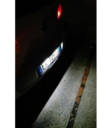COPPIA PLAFONIERA TARGA LED NO ERRORE 10W GOLF 4 5 6 LUPO NEW BEETLE POLO S