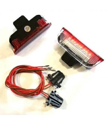 COPPIA PLAFONIERA PORTIERA PROIETTORE LOGO LED MERCEDES CLASSE M ML A C GLK E CLSL