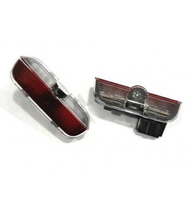 COPPIA PLAFONIERA PORTIERA PROIETTORE LOGO LED VW VOLKSWAGEN