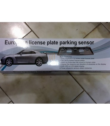 SENSORE DI PARCHEGGIO VIDEO CON BEEP E TARGA INTEGRATA